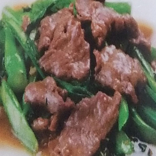 M6. Beef with Vegetables (Gailan / Choi Sum / Pokchoi) 時菜 (芥蘭/菜心/小白菜) 牛肉